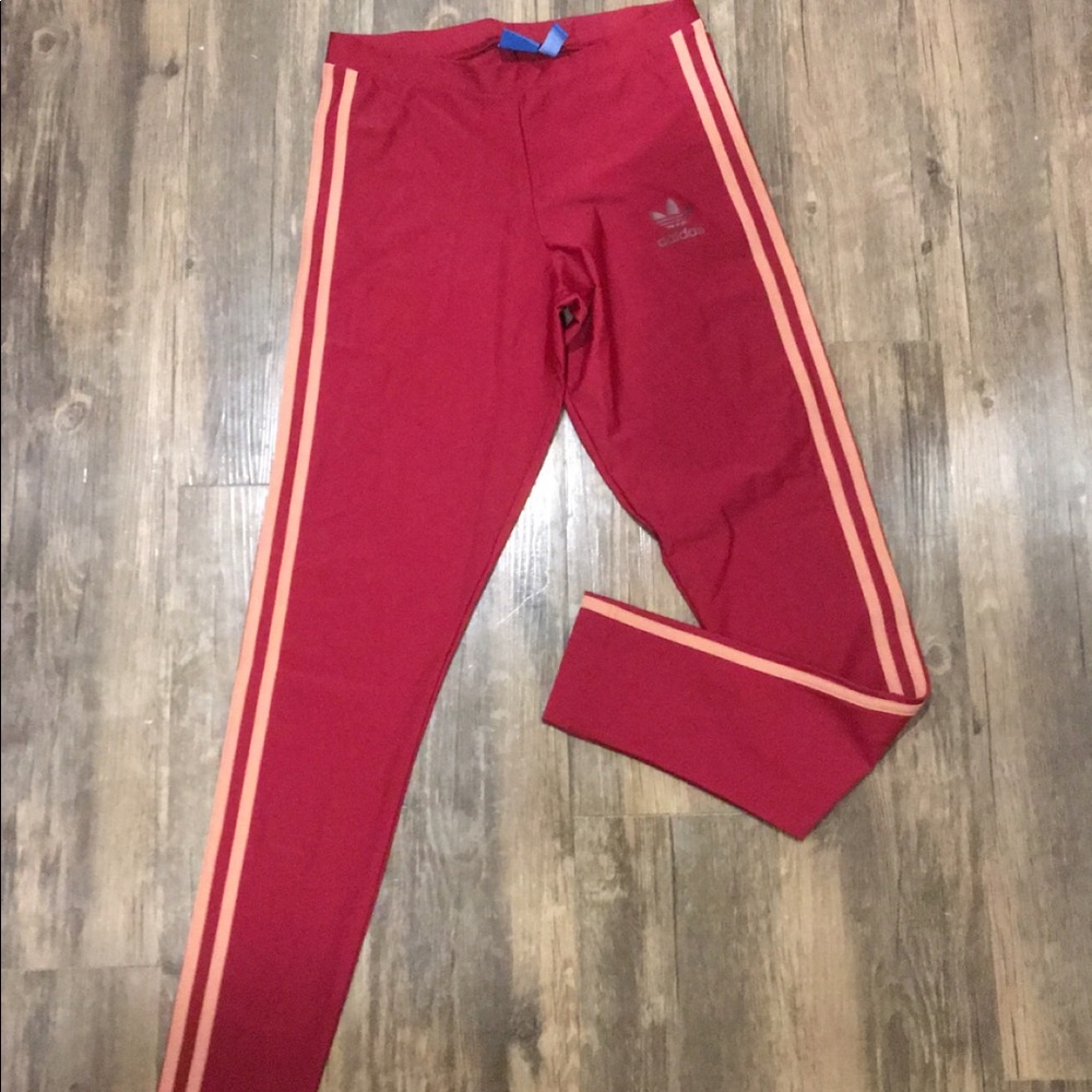 Adidas Original Pink Stripped Legging